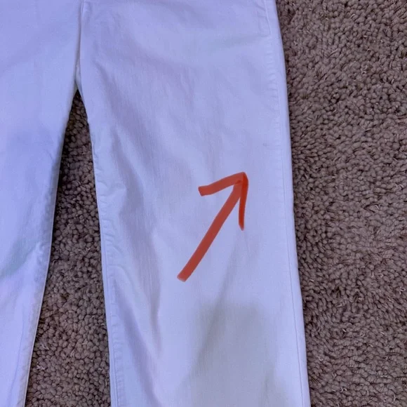 Eileen Fisher Organic Cotton Wide-Leg Cropped White Jeans size XL - Picture 15 of 15